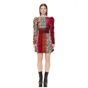 AFRM Violaine Ombré Snake Print Dress